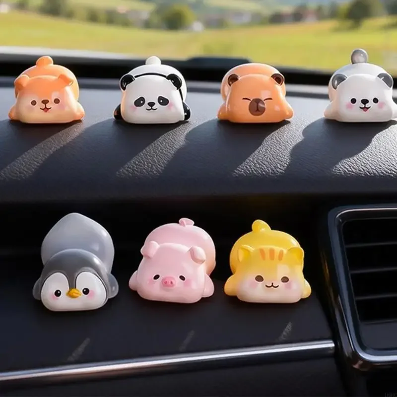 Cats Statue Educational Toy Figures Miniature Penguins/Pig/Rabbit Garden Figurine Cake Toppers Microlandscape Ornament