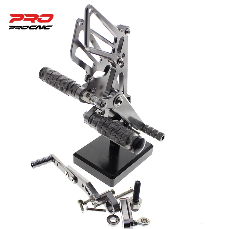 

Adjustable Aluminum Motorcycle Rearset For SUZUKI GSXR600 GSXR750 2011-2020 Footrest Footpeg Rear Set Footrest Foot Peg New