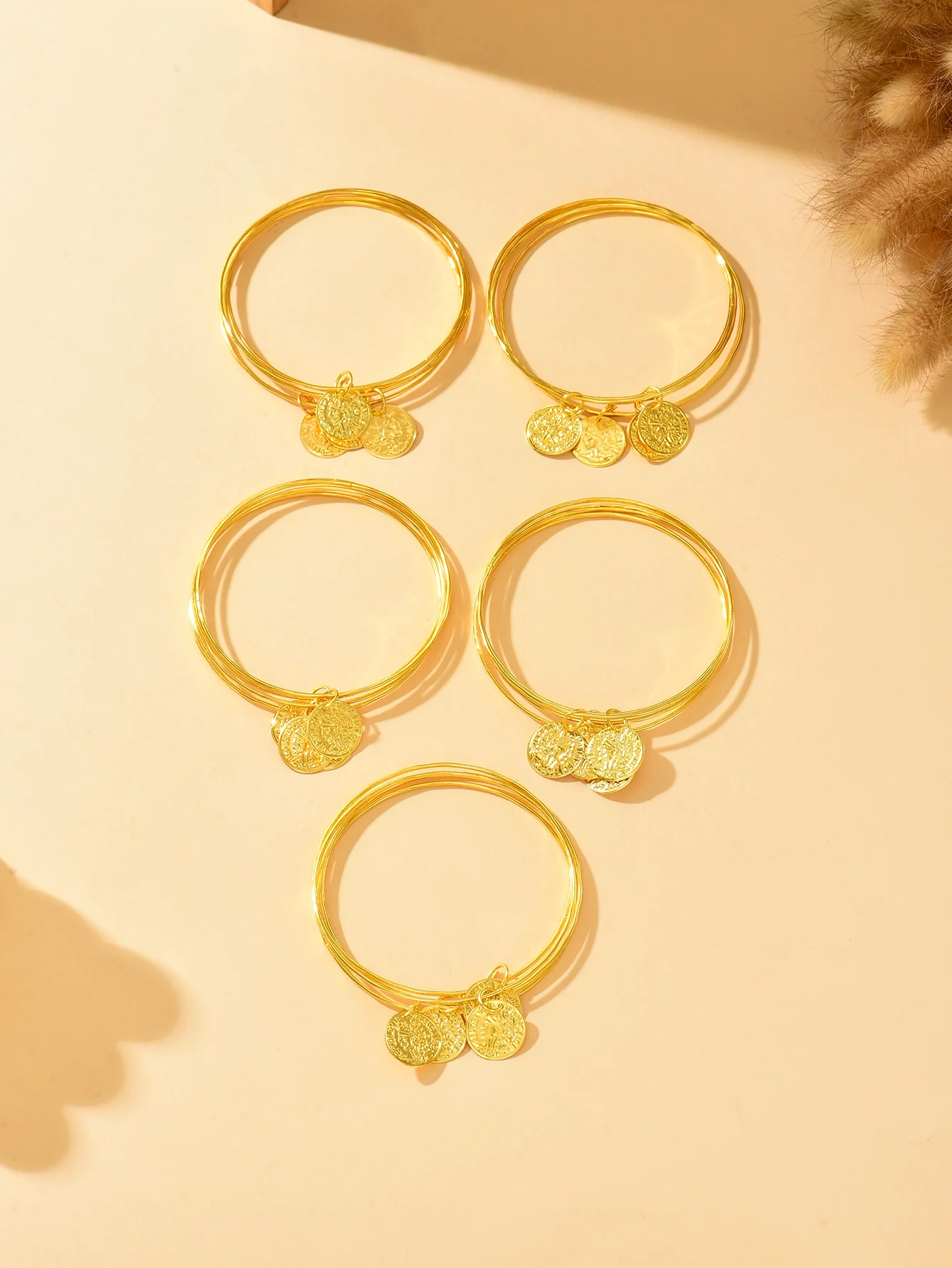 Ein Paar Ethnische Tanz-Accessoires - Indische Tanz-Performance-Kleidung - Armband Handring – Detail 3