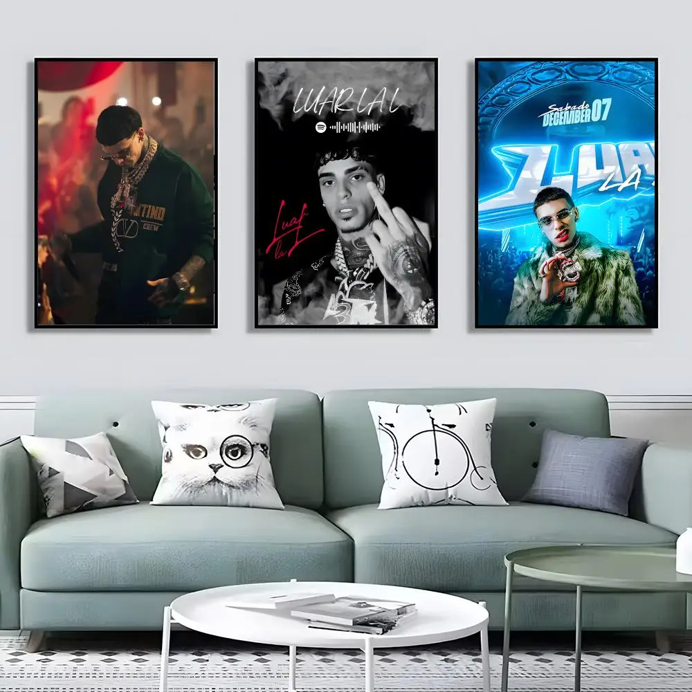 Singer L-luar La L Poster Waterproof Canvas Wrinkle Resistant Wall Art Easy Hang Home Decor For Living Room Bedroom