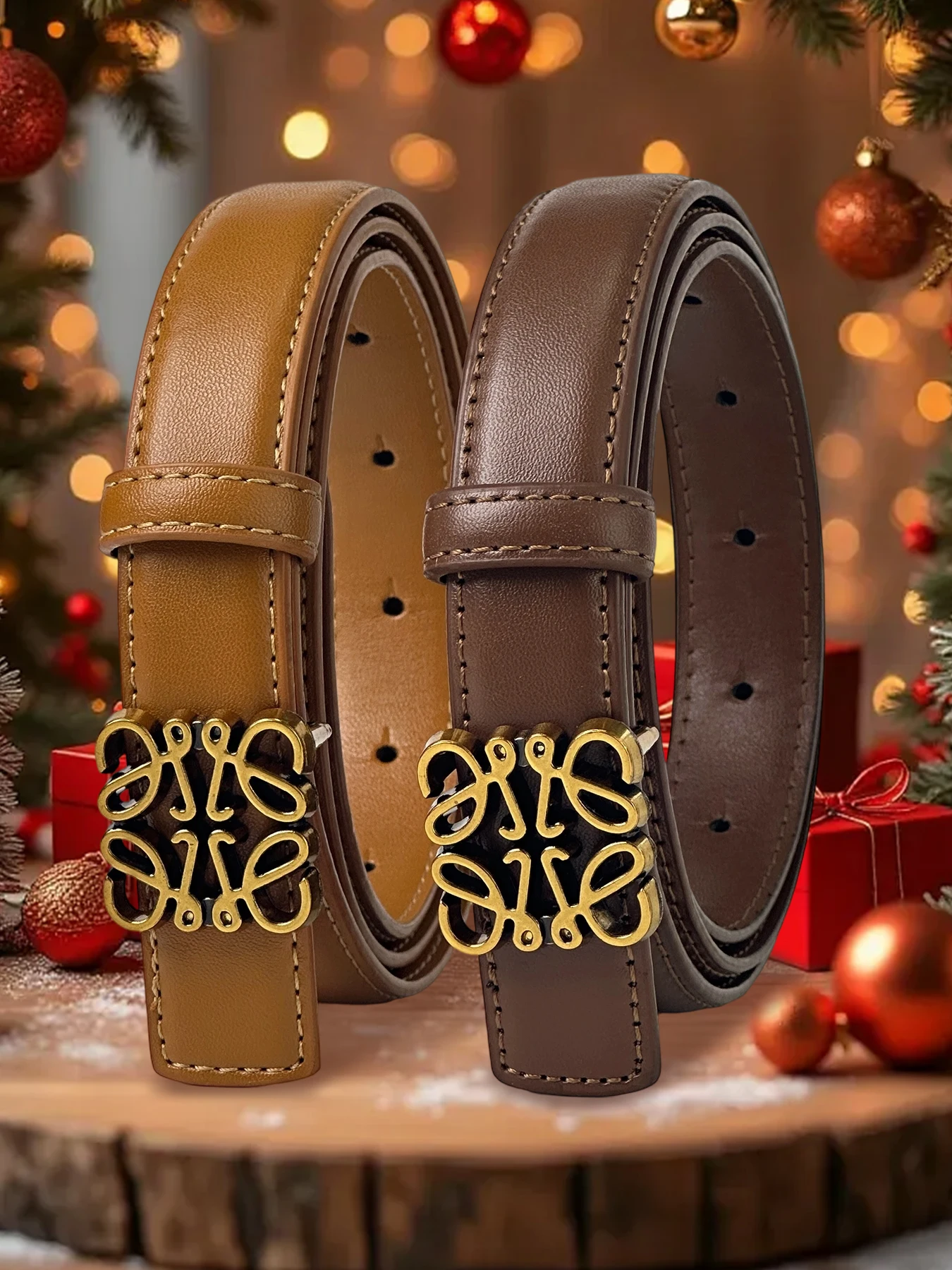 حزام كلاسيكي للسيدات كاجوال جوكر للسيدات حزام رفيع شخصية عصرية مع تنورة بنطلون.