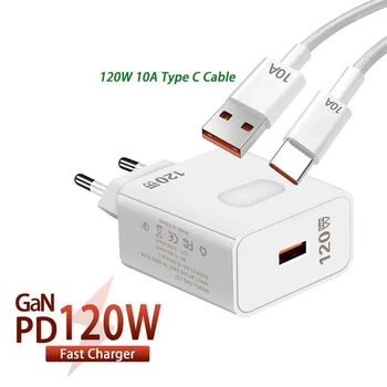 120W USB tip C kablo hızlı şarj hızlı şarj 3.0 10A USB C adaptörü için Huawei Samsung Xiaomi iphone cep telefonu şarj