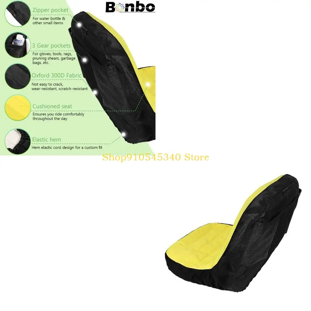 

U2JA Adjustable Tractor Riding Mower Cushioning Cover Waterproof Wear Resistant