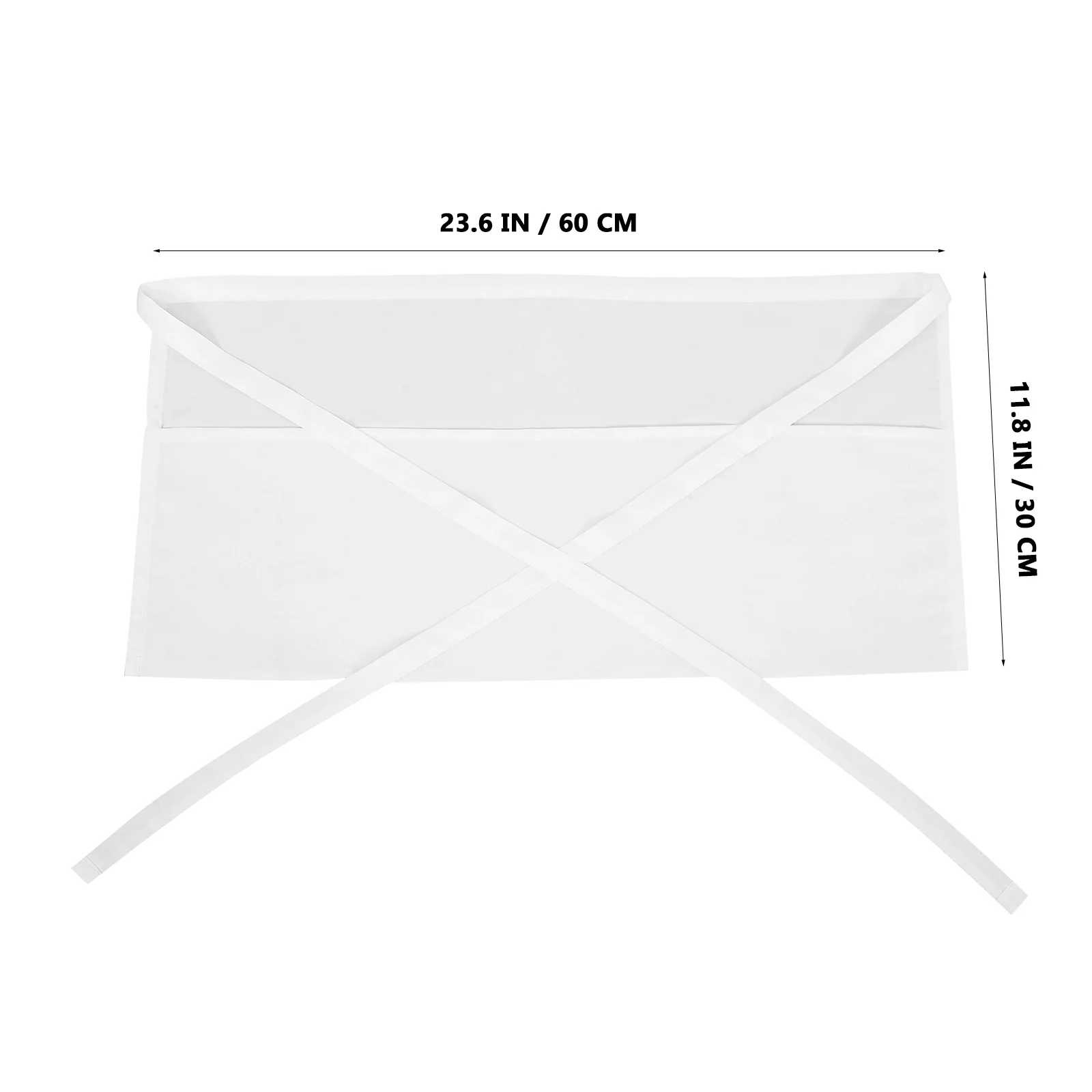 Mezza grembiule impermeabile a 3 tasche per cameriere cameriera server cucina bistrot ristorante personale abbigliamento da lavoro cucina pulizia barista