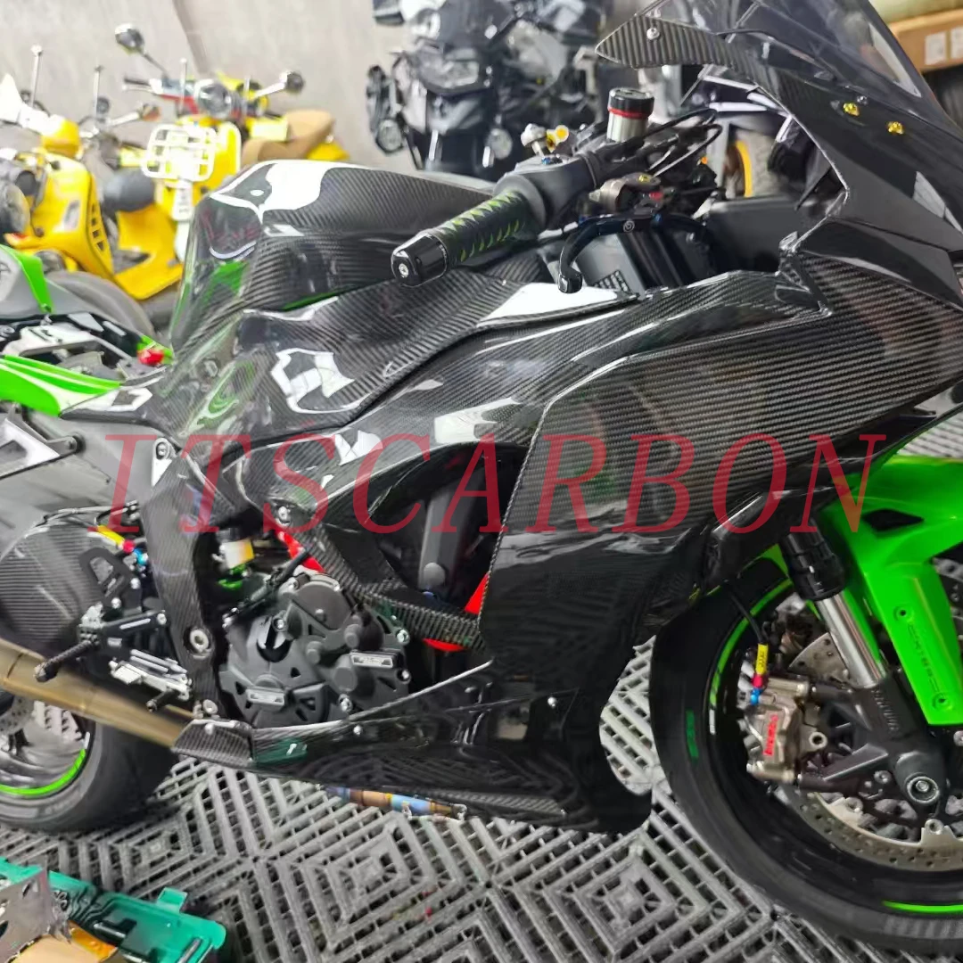 For Kawasaki ZX6R 636 ZX-6R 2026 2025 2024 Motorcycle Pure Carbon Fiber Retrofit Parts Fenders Cover Panels Cowl Fairing Kits