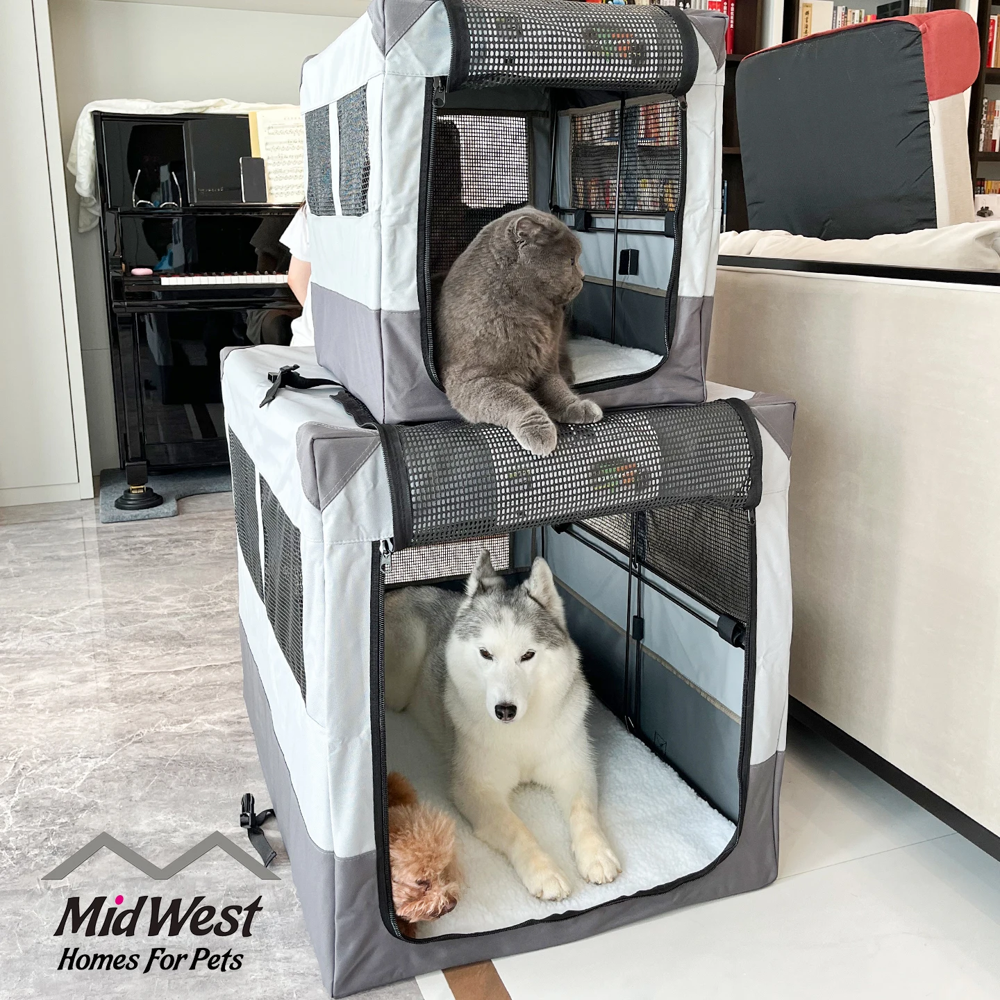 Midwest [Midwest] Pet car dog cage cat nest tent folding portable outdoor large dog