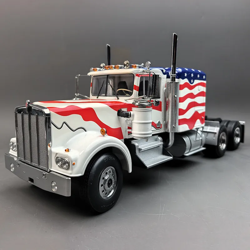 Modelo de Carro em Liga Metálica Road Kings 1:18 para Caminhão Pesado KENWORTH K100 W900, Colecionáveis