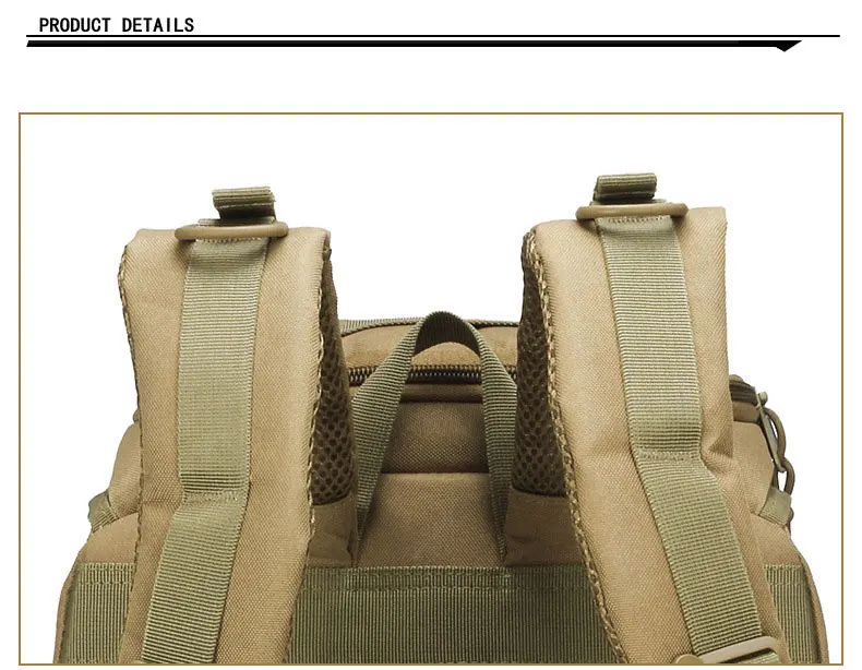 Taktische Rucksack Überleben Tasche Jagd MOLLE Rucksack GYM Für Männer EDC Outdoor Reise Wandern Rucksack Camping Trekking Rucksack – Detail 15
