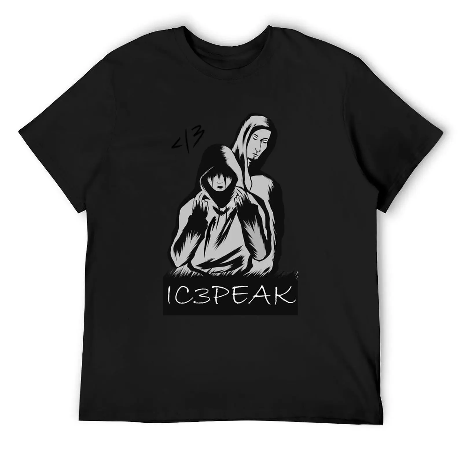 IC3PEAK T-Shirt plus sizes oversized graphic tee tops for a boy fruit of the loom mens t shirts