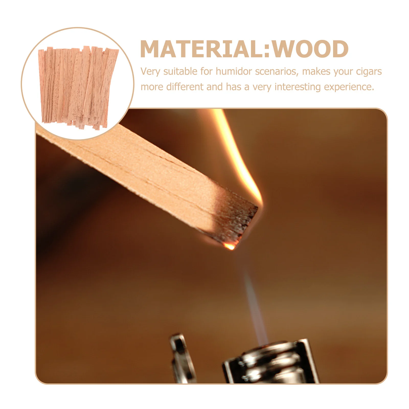 

70pcs Chips for Cigar Box Strips Humidors Storage cedar lighter cigar decor humidor accessories