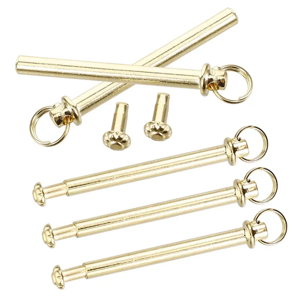 

5 Sets 3mm 25mm Gold Rivets Nail Accessories for Folding Fan Shaft Repair Kit Metal Nuts Solid Bracket Easy Installation Cost