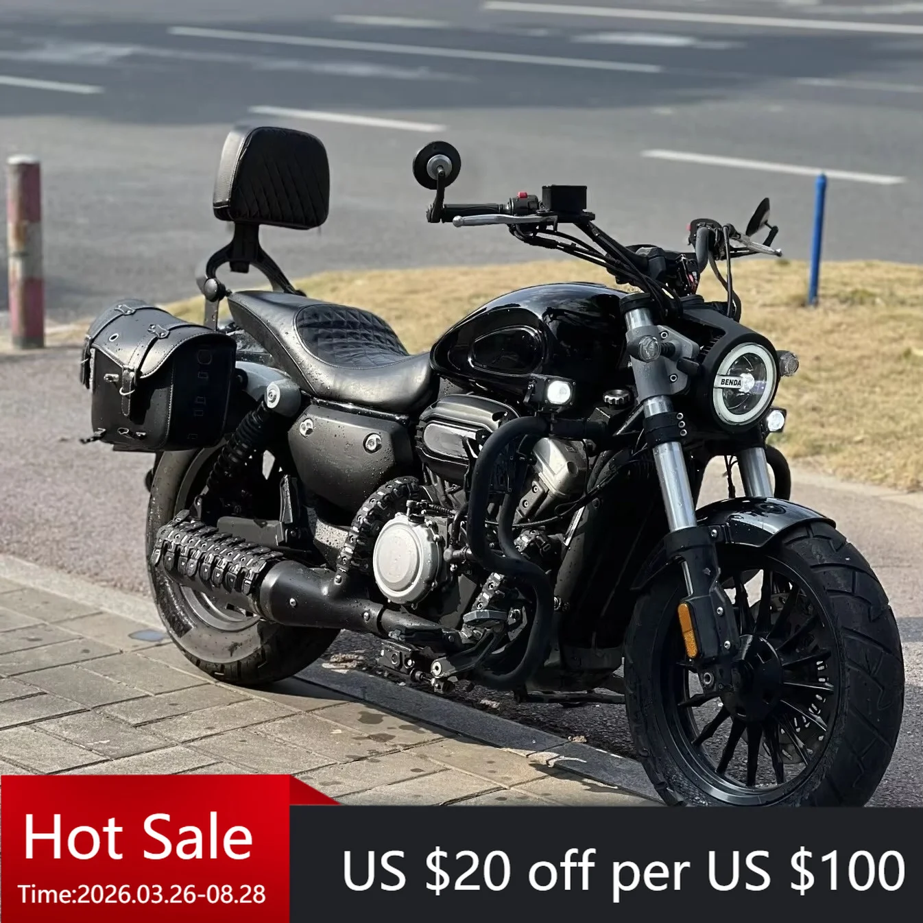 Tc 300cc cruiser motorcycle Benda Jinjila, powerful, stable handling, complete documentation, adult cruiser motorcycle