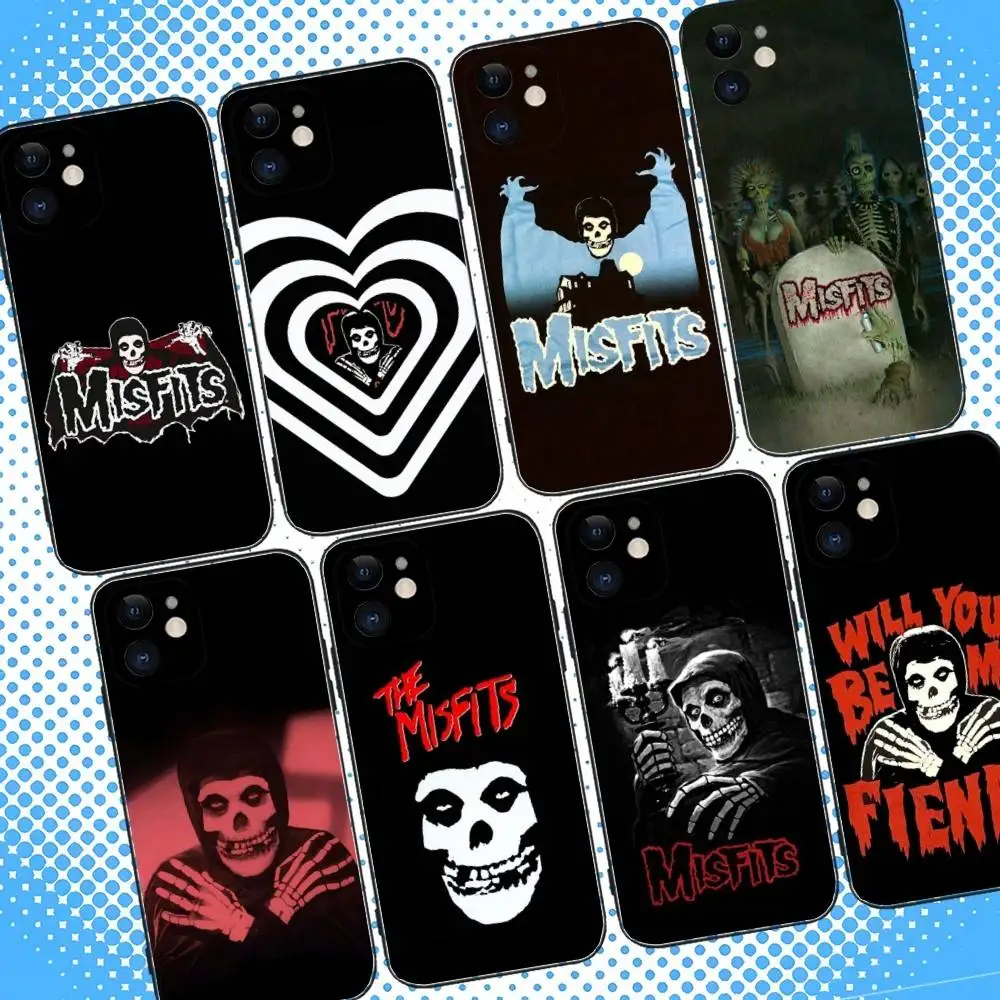 

Misfits The Devils Rain Phone Case For iPhone 16,15,14,13,12,11,Pro,Max,Plus,X,XS,XR,SE,8,7,Mini,Soft Silicone Black Case