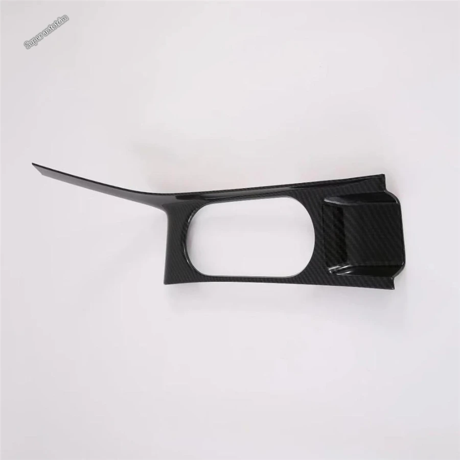 

Carbon Fiber Look Gear Shift Box Panel Water Cup Bottle Holder Cover Trim Fit For Hyundai Sonata DN8 2020 - 2023 Car Accessories