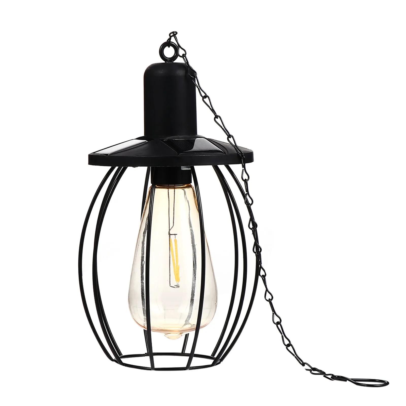 

Ретро-светильник из вольфрама в винтажном стиле, на солнечной энергии, подвесной, водонепроницаемый, для сада, для наружного декора, теплый белый свет