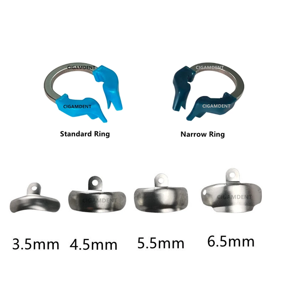 

Dental Matrix Bands Ring Holder Garrison Style Sectional Contoured Matrices Clip Wedges Retainer Clamps For Premolars Molar