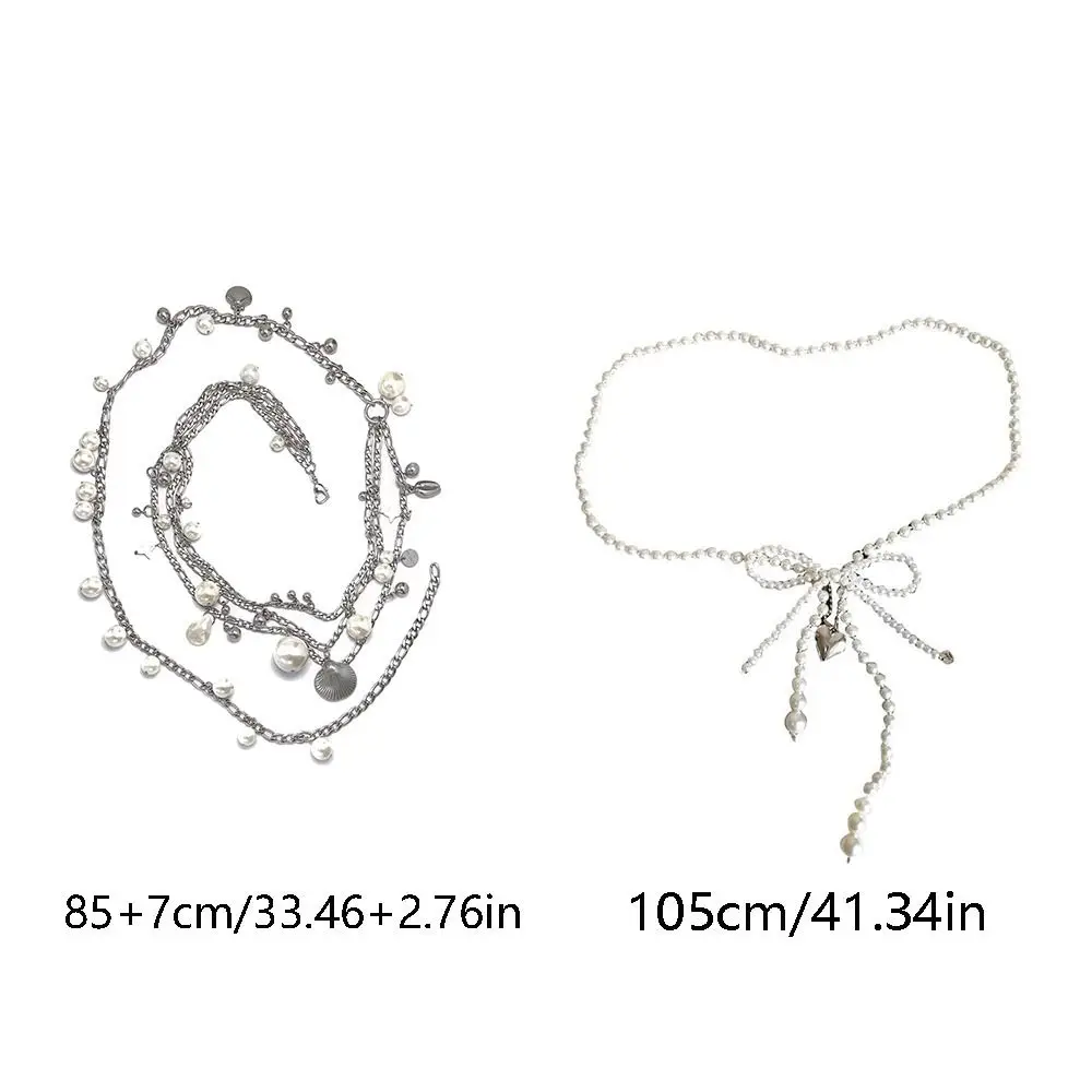 メタルボウパールウエストチェーンラブペンダントヨーロッパアメリカンスタイルフレッシュウエストチェーンマイノリティデザイン韓国スタイル