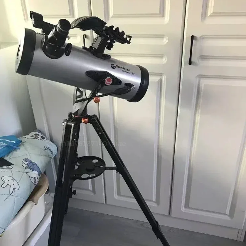 LT114AZ HD Starry Sky Telescope High Magnification Entry Level for Students & Professional Stargazing Astronomical Telescope
