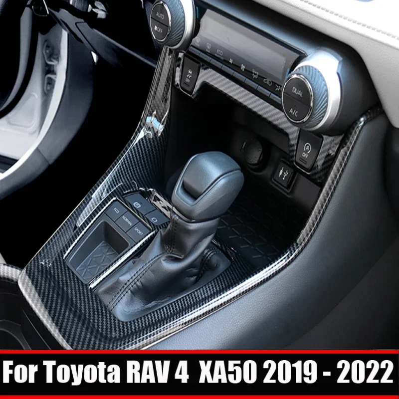 

RHD LHD для Toyota RAV4 RAV 4 XA50 2019 2020 2021 2022 2023, гибридная центральная консоль, панель переключения передач, аксессуары для интерьера