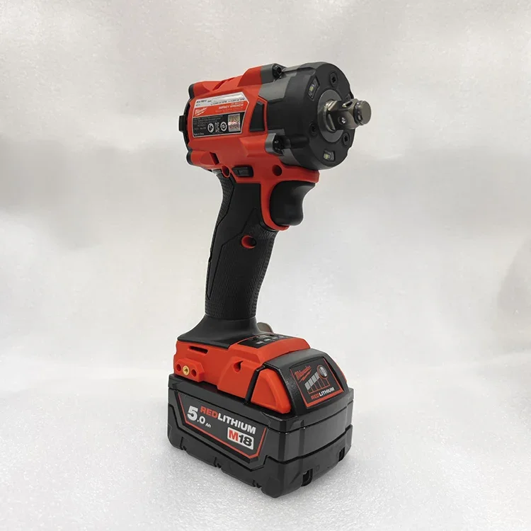 Electric Rechargeable Brushless Impact Wrench Cordless 1/2 Socket Wrench Power Tool