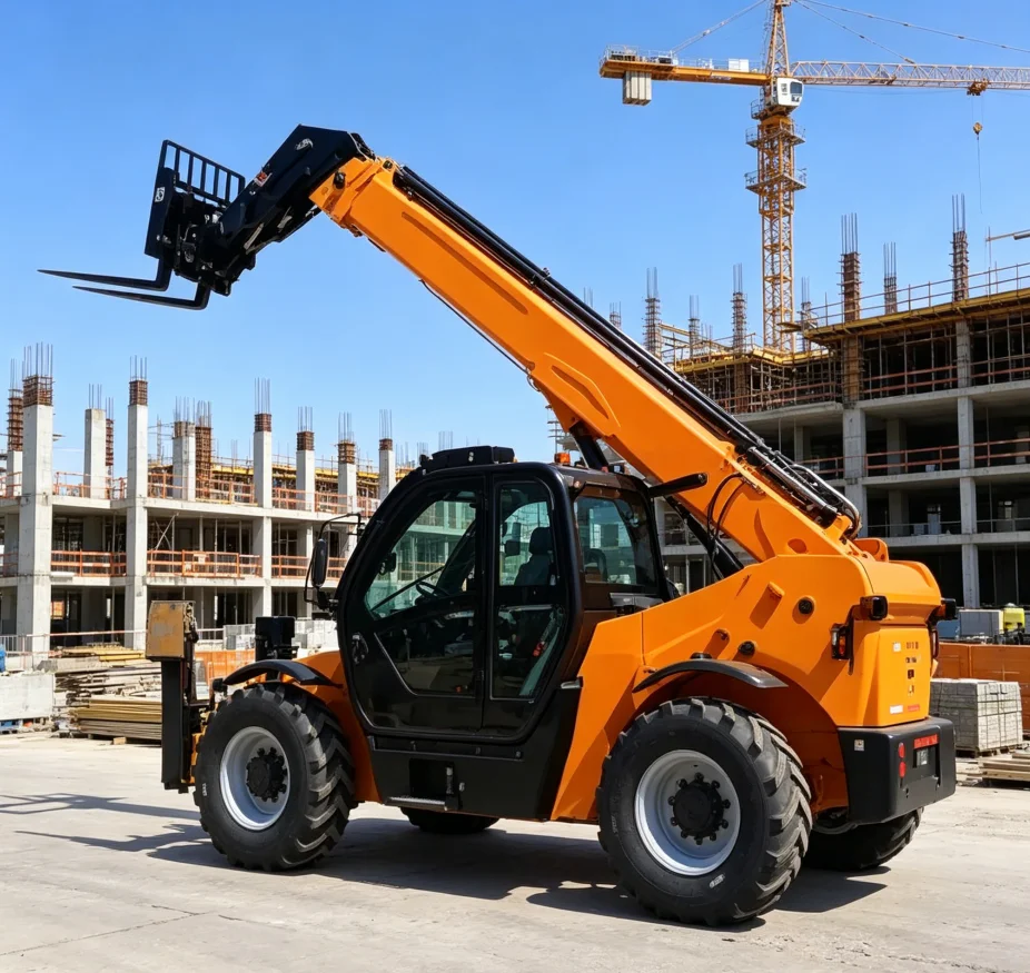 4WD elescopic Arm Forklift Loader Rough Terrain Telehandler Telescopic Forklift  3-Ton 7-Meter Lift Capacity High Performance