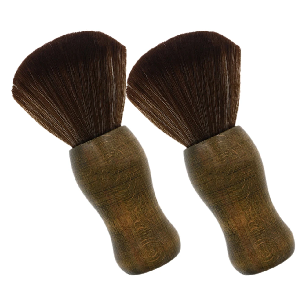 

2pcs Vinyl Record Cleaning Brush Soft Bristles Wooden Handle Anti Static Tool for Turntable Phonograph Needle Cleaner