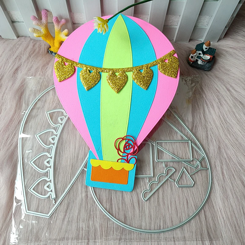 

New Giant hot air balloon Metal Cutting die mould scrapbook decoration embossed photo album decoration card making DIY