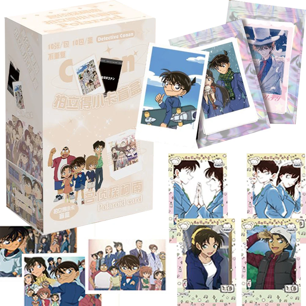

Detective Conan Polaroid Collection Cards Kudou Shinichi Mouri Ran Anime Popular Character Hobby Cards Table Toys Gifts for Kids