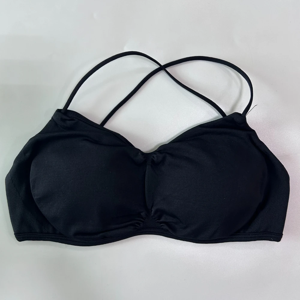Pericic Nahtloser Sport-BH für Damen, Kreuzgurt-Rücken, Yoga-BH, V-förmig, gepolstert, Gym-Top, Yoga-Unterwäsche, Fitness-Workout-Kleidung – Detail 12