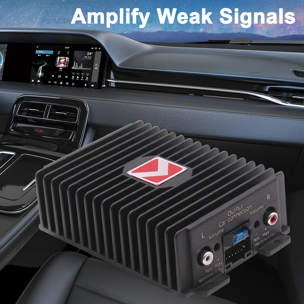 4 Channel Car Amplifier 80W×4 Class A/B Digital Audio Sound Processor Auto Audio Modify Amp Fit Android Car Player