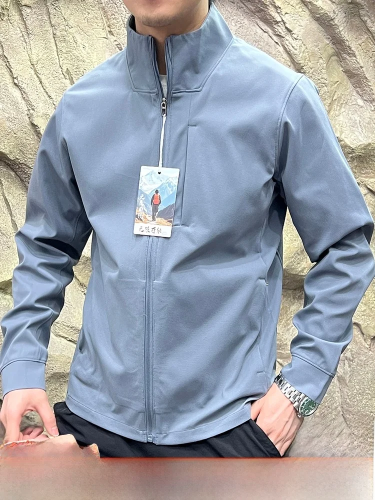 

L-Series ABC Повседневный спорт на открытом воздухе Мужская куртка с воротником-стойкой из полиэфирного волокна Подходит для 3D пошив Длинная молния све