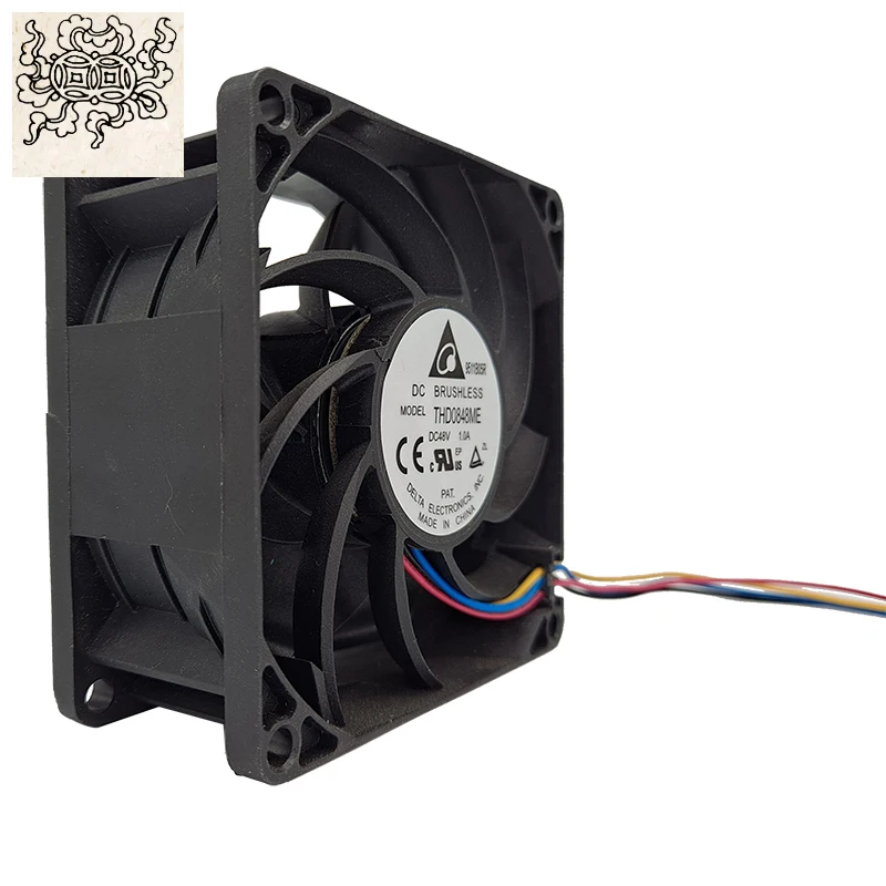 

Ltsf For Nuevo 48V 80mm 8cm Potente Ventilador De Refrigeración De Servidor Axial CFM De Alta Velocidad, Delta THD0848ME DC48V 1
