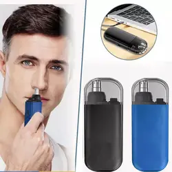 Cleanlook-cortador de pelo de nariz portátil para hombre, Mini máquina removedora de pelo de nariz, carga USB, cuchillas de doble filo, recortador de nariz