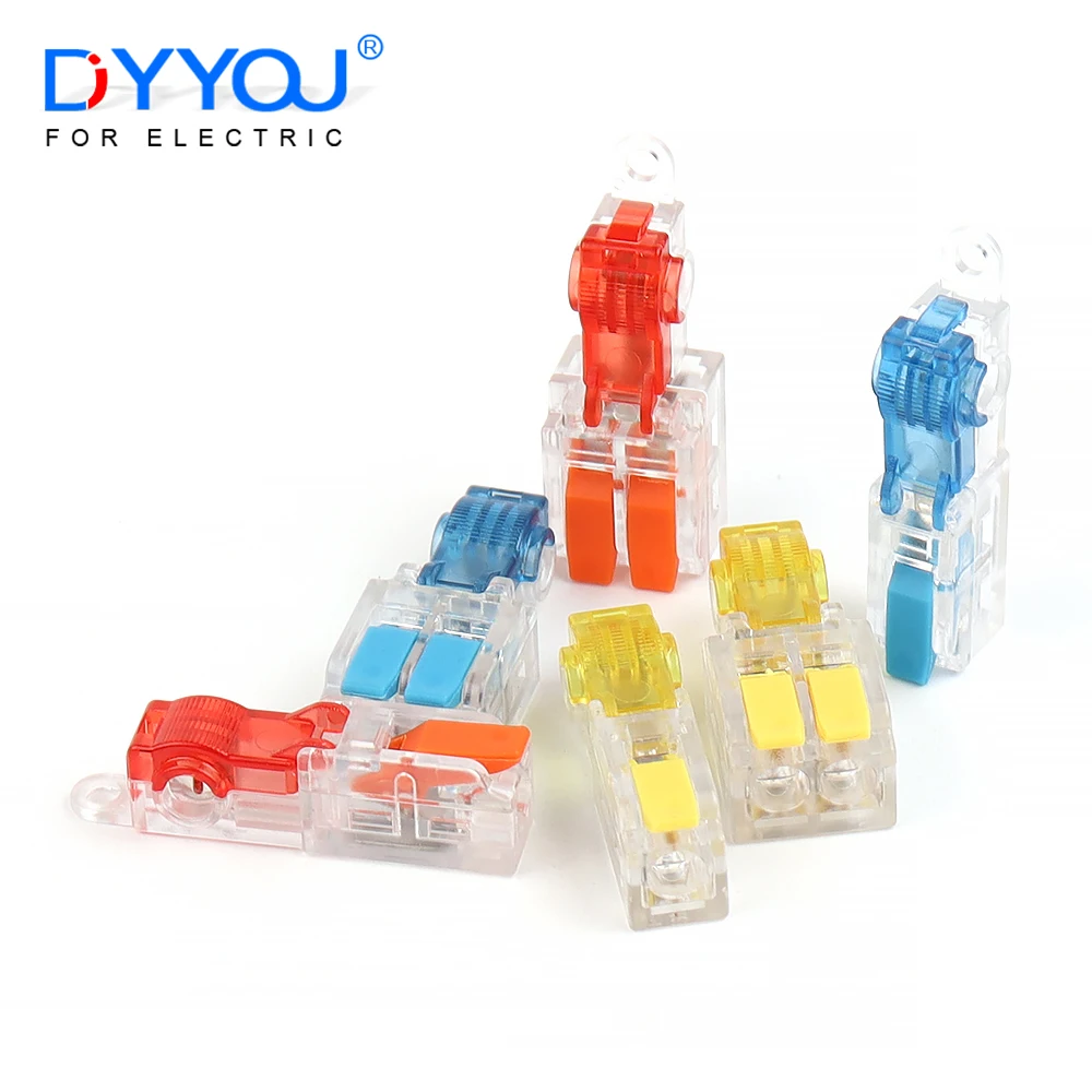 T-Type Stripping Free Wiring Connector With Fixing Hole Quick Branch Splice Junction box lever Wire connector 32A