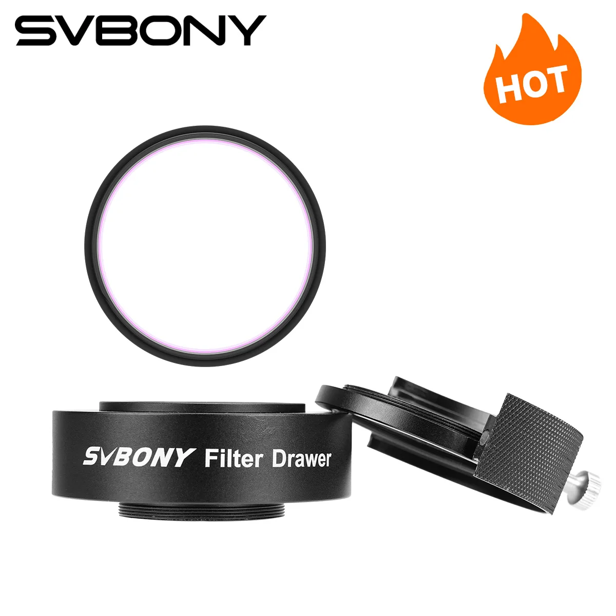 مرشح تلسكوب Svbony 1.25 بوصة/2 بوصة SV220 وSV226 درج مرشح تصميم مضاد للتسرب الضوئي للتصوير الفلكي