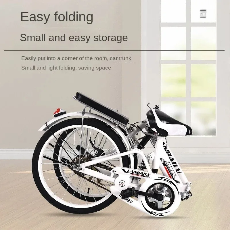 16/20/22inches High carbon steel frame Portable folding bicycle for kids Front shape brake Rear Drum Brake  Outdoor bike aldult