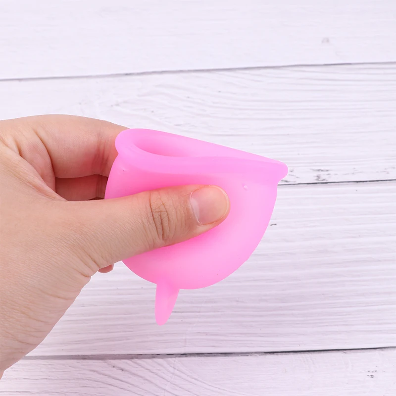 Silicone Reusable Cup Menstrual Medical Lady Cup Collector Menstrual Purple Color Menstrual Cup For Women Feminine Hygiene