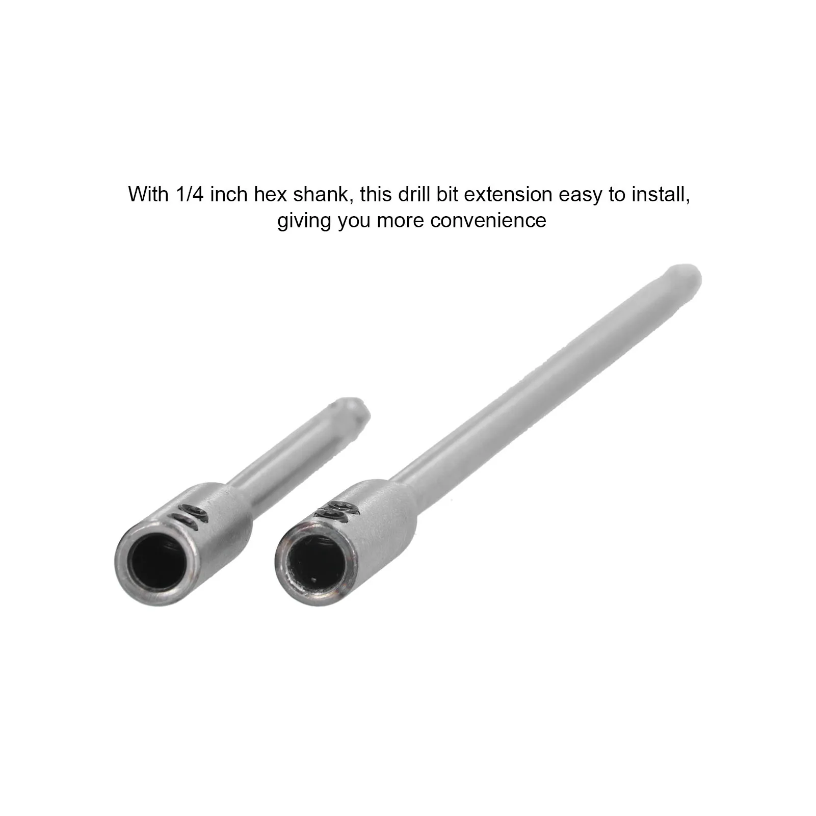 Hex Extention Holder 1/4" Shank Extender Wide Application Convenient Installation for Woodworking for Mechanical Engineering