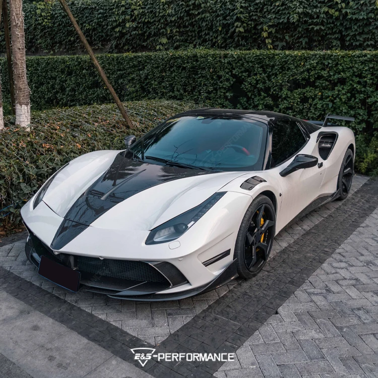 Msy Style Body Kit voor Ferrari 488 Body Kit Auto-onderdeel met voorbumper Achterbumper Kap Sider Rokken Carkit