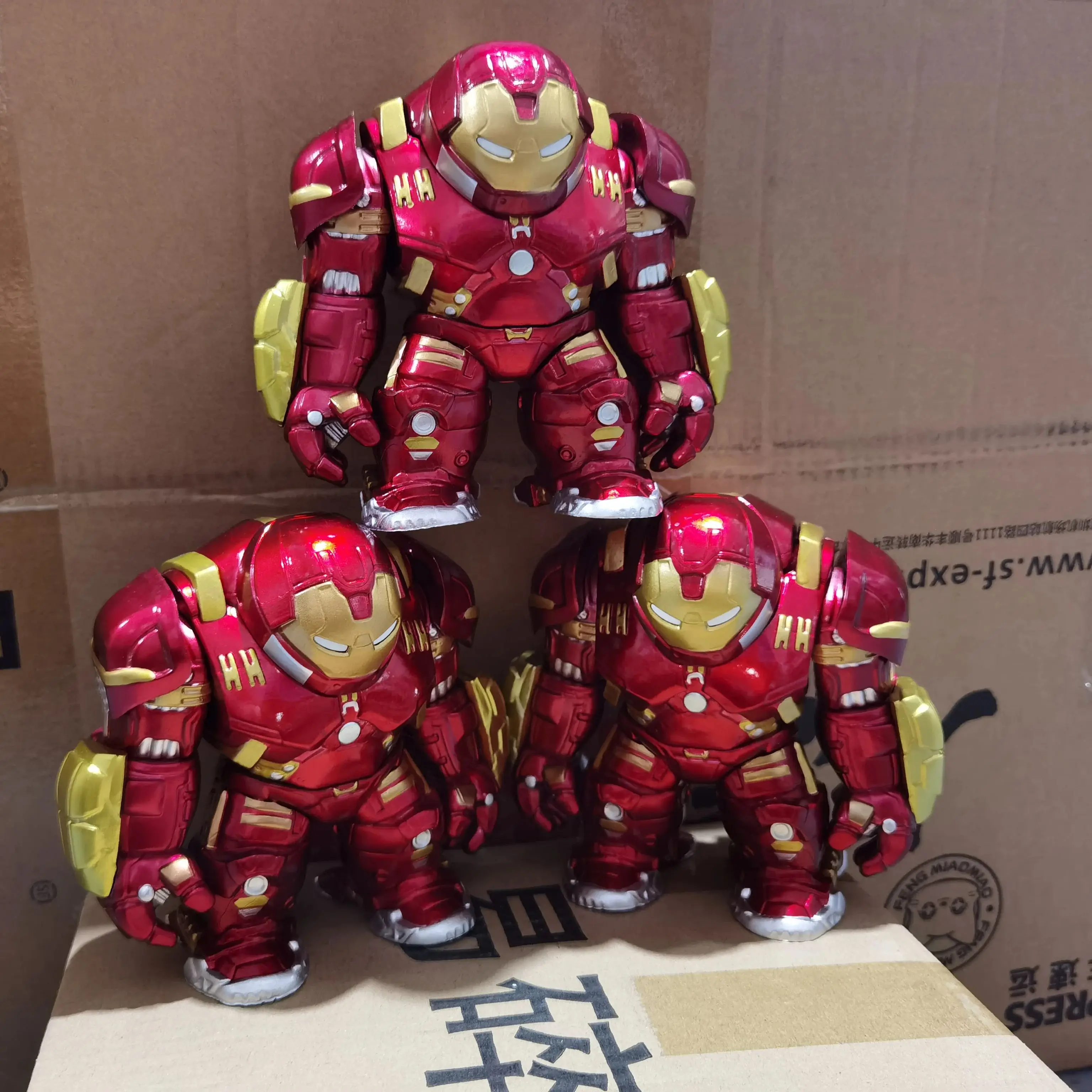 ฟิกเกอร์ไอรอนแมน ฮัลค์บัสเตอร์ ขนาด 20 ซม. รุ่น Q ฉบับ Marvel Comics อเวนเจอร์ส อนิเมะ ของสะสม ตกแต่งโต๊ะทำงาน ของขวัญสำหรับเด็กผู้ชาย