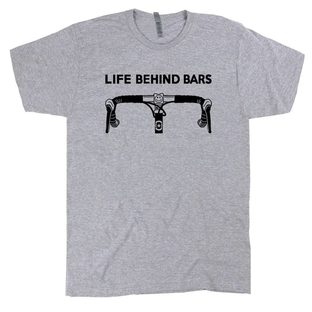 Funny Bicycle T Shirt Cool Life Behind Bars Cycling Shirt Retro Biking Shirts  Bicycle Humor Cyclist Graphic Tee Gift for Biker