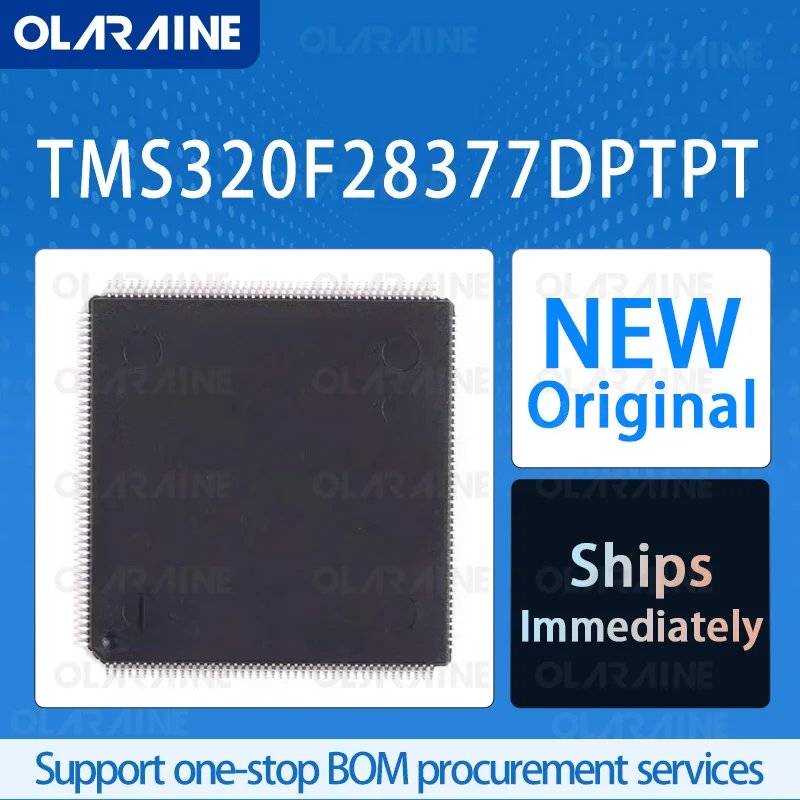 1/5/10Pcs TMS320F28377DPTPT LQFP-176 original ic chip 32-bit microcontroller MCU Core C28x Program memory 1MB 7I/O Voltage 1.26V