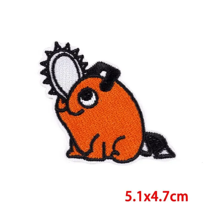 50Pcs Bulk Embroidered Patch Iron On Patches for Clothing Scarecrow Clothes Stickers Sewing Thermal Adhesive Applique Fusible