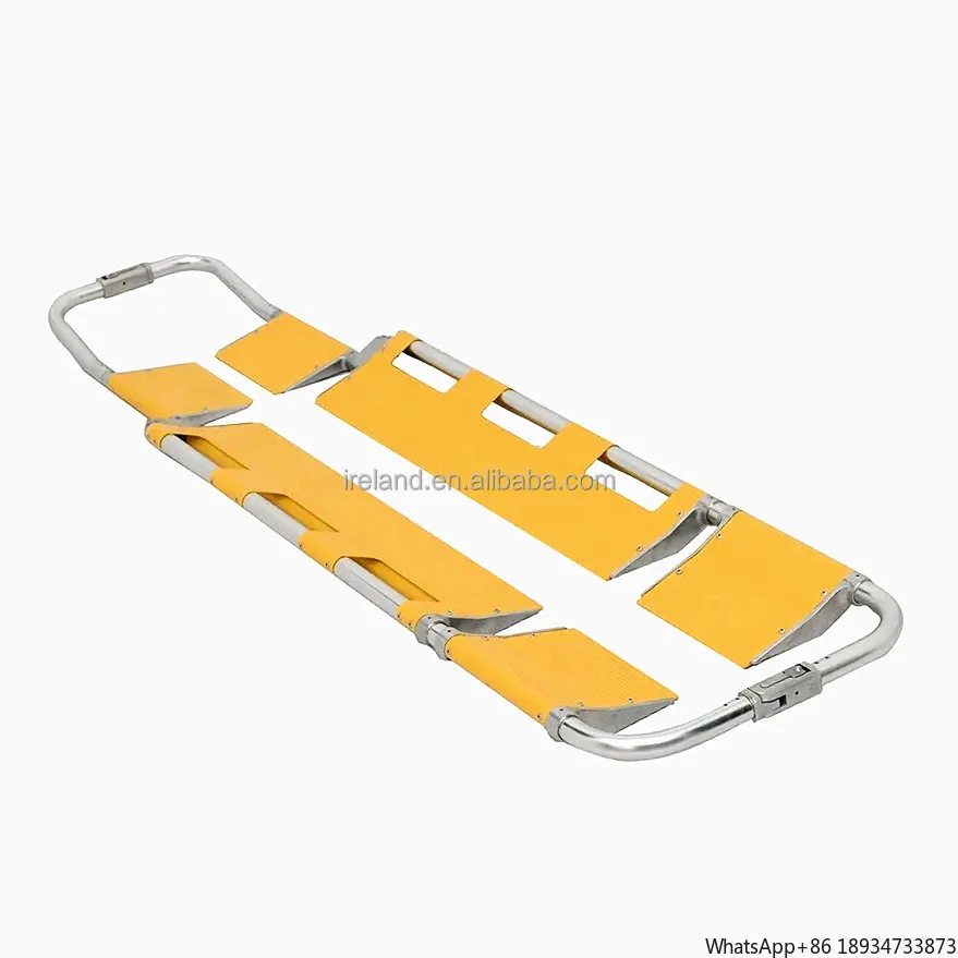 2024 Factory Custom Foldable Aluminum Alloy Scoop Stretcher for Hospital and Ambulance