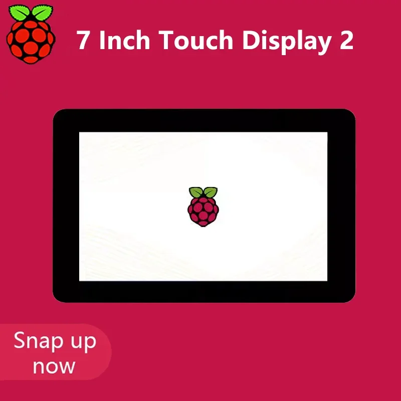 Raspberry Pi 4/5 official 7-inch DSI Capacitive IPS Touch Display Screen With 720 × 1280 Pixels Five Point Touch