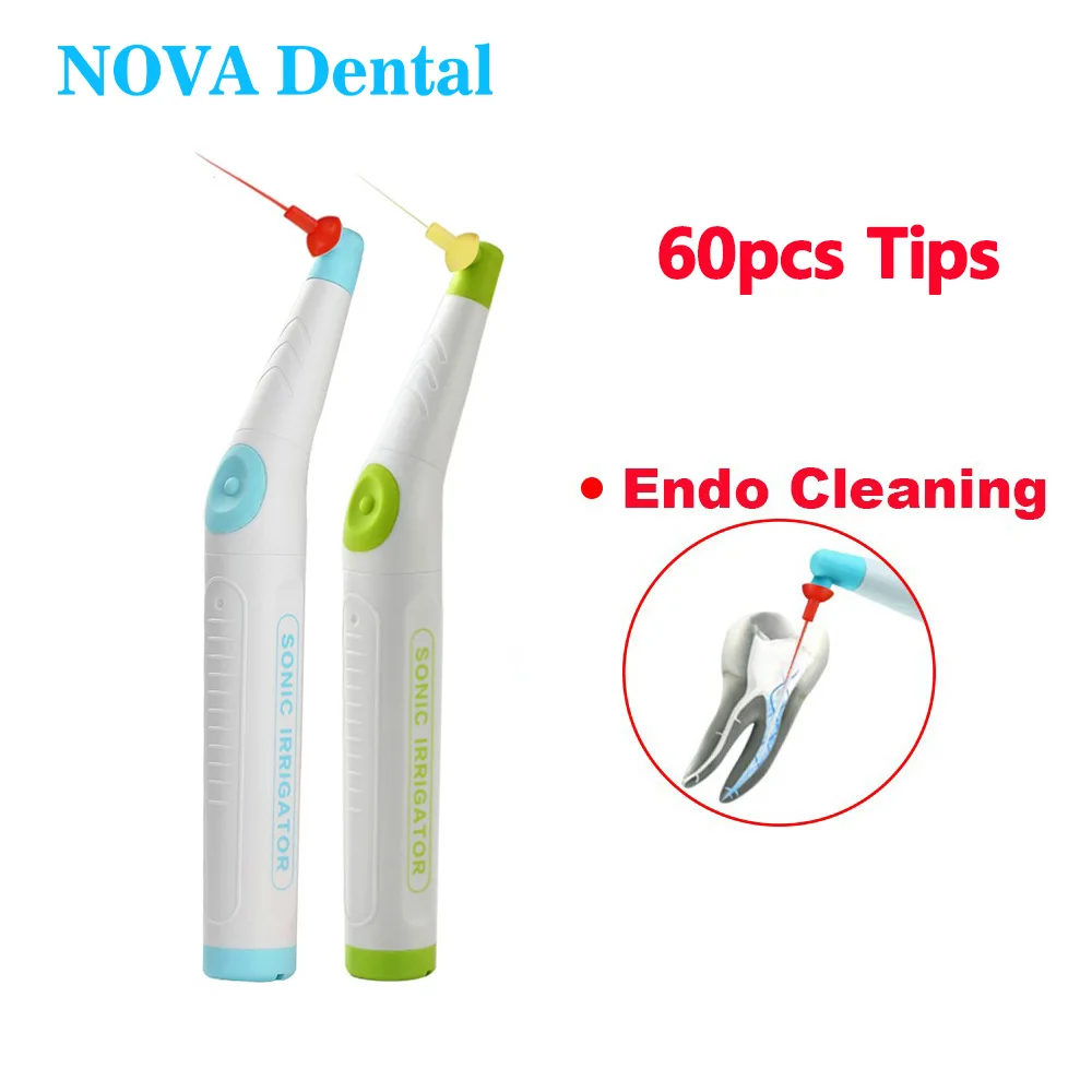 

60pcs Endo Tips Dental Plastic Root Canal Pen Sonic Rinse Endodontic Teeth Cleaning Dental Instruments