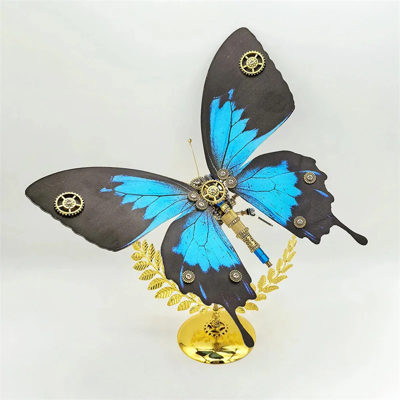 DIY Punk 3D Metal Puzzle Mechanical Assembly Butterfly Model kit Puzzles Toy for adults kids Birthday Gift  - 150pcs