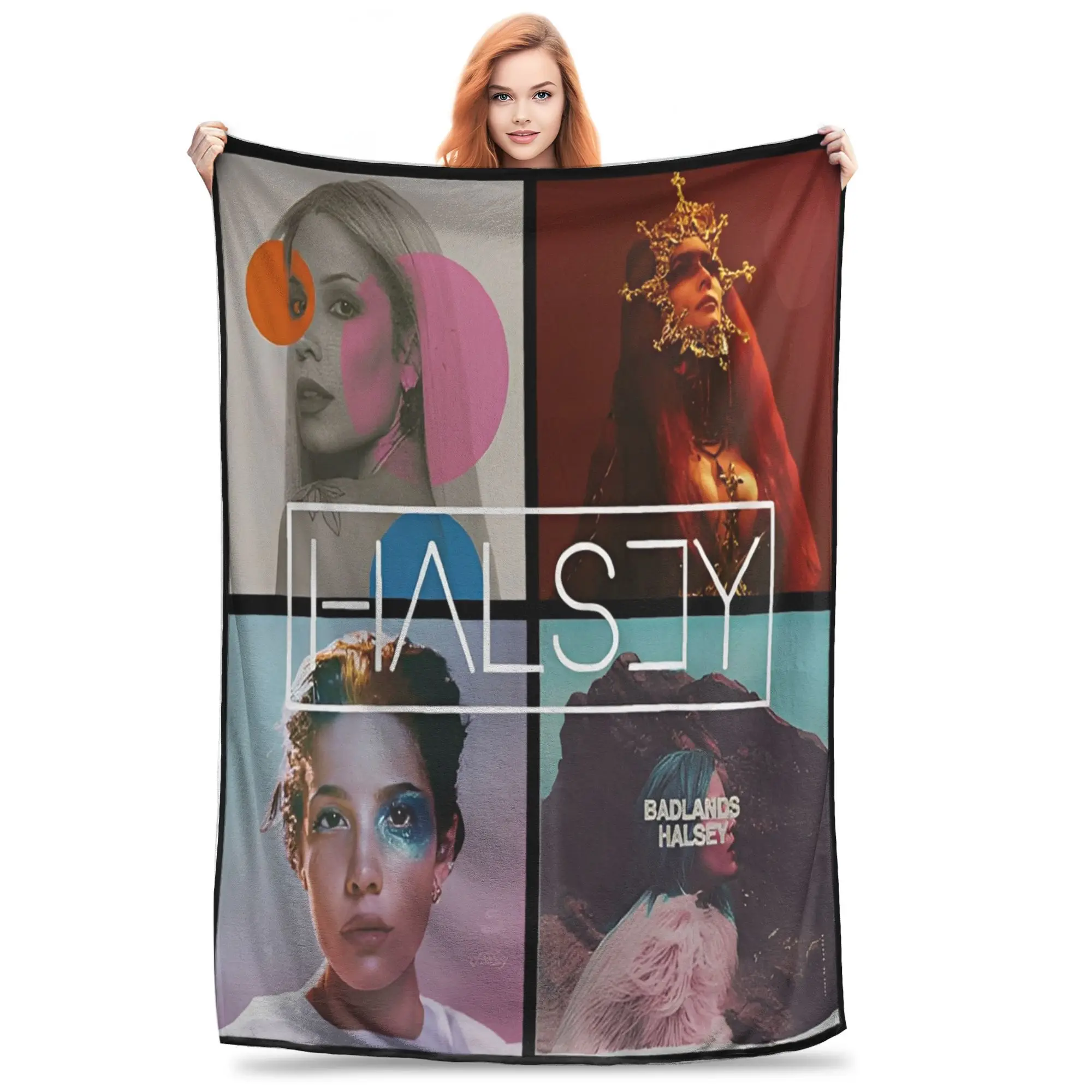 

Stylish Halsey Back To Badlands Blanket Super Soft Fleece Relax Throw Blanket Machine Washable