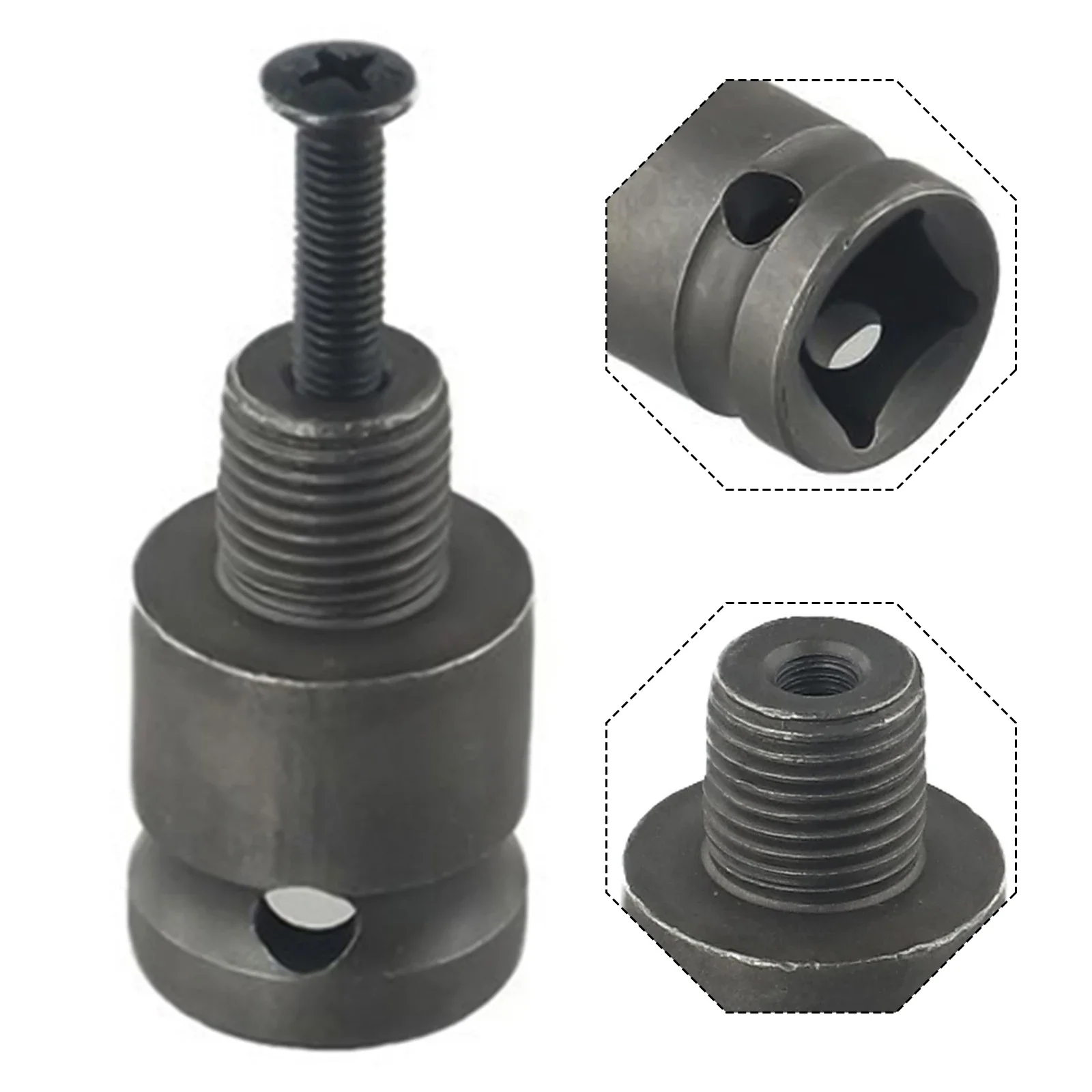 

Power Tools Drill Chuck Adaptor 1/2-20UNF 12.5mm/0.49 20mm/0.79 Alloy Steel Convenient Easy To Use Gray Practical