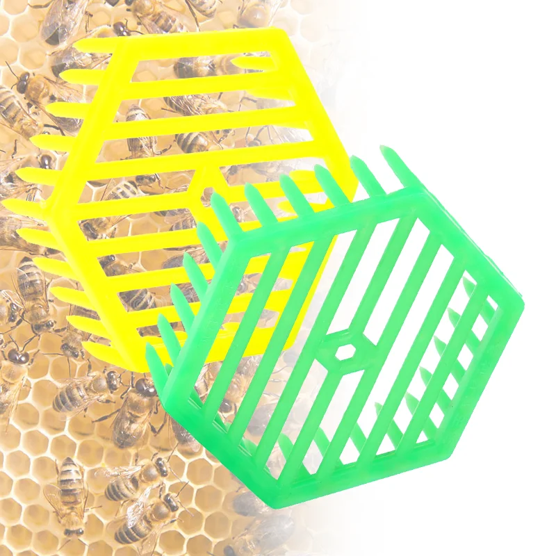 Queen Cage Hexagonal Needle Shaped King Trap Isolation Capture Queenbee Catcher Beekeeper Beekeeping tool Apiary Equipment 20Pcs